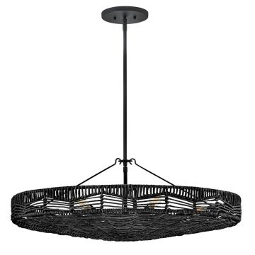 Quintiesse Ophelia QN-OPHELIA-6P-BK-BK Hanglamp 6x40W/E14 IP20