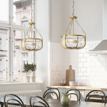 Quintiesse ROUX QN-ROUX3-NBR Hanglamp 3x60W/E27