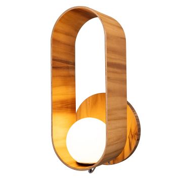 Quintiesse Sfera QN-SFERA-WB-L-TEAK Wandlamp 1x40W/E27 IP20