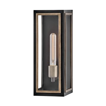 Quintiesse Shaw QN-SHAW-1M-BK Wandlamp 1x40W/E27 IP44