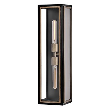 Quintiesse Shaw QN-SHAW-2M-BK Wandlamp 2x40W/E27 IP44