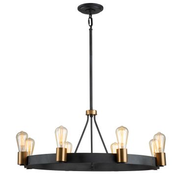 Quintiesse SILAS QN-SILAS-8P-DZ Kroonluchter 8x60W/E27