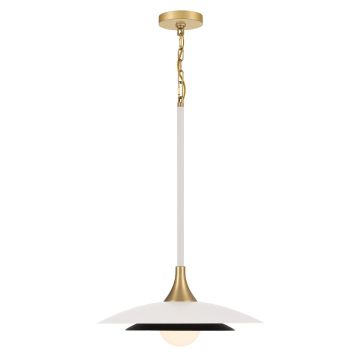 Quintiesse Welsh QN-WELSH-P-WHT Hanglamp 1x15W/LED 3000K 750lm IP20