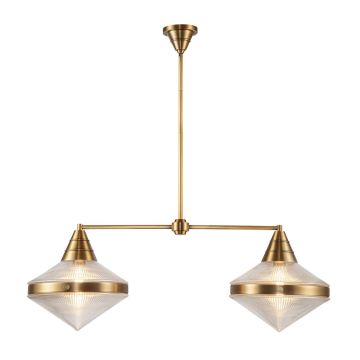 Quintiesse Willard QN-WILLARD-LP2-VBS-PG Plafondlamp 2x60W/E27 IP20