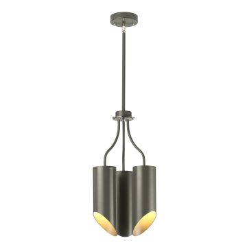 Elstead Lighting QUINTO GREY QUINTO3-GPN Kroonluchter 3x60W/E27