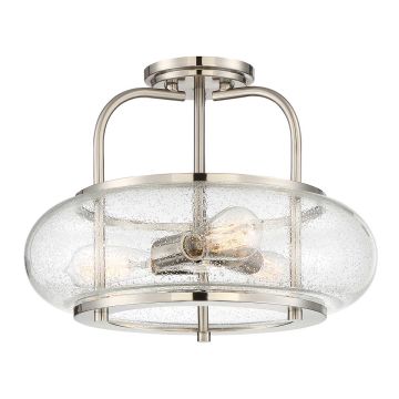 Elstead Lighting QUOIZLE QZ-TRILOGY-SFM-BN Plafondlamp 3x60W/E27