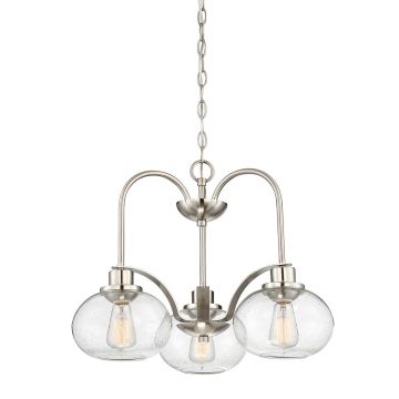Elstead Lighting QUOIZLE QZ-TRILOGY3-BN Kroonluchter 3x60W/E27