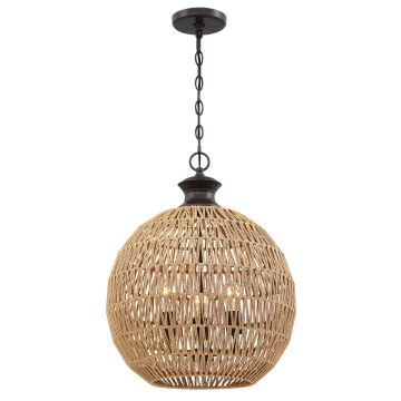 Quoizel Casablanca QZ-CASABLANCA-3P-PBZ Hanglamp 3x60W/E27 IP20