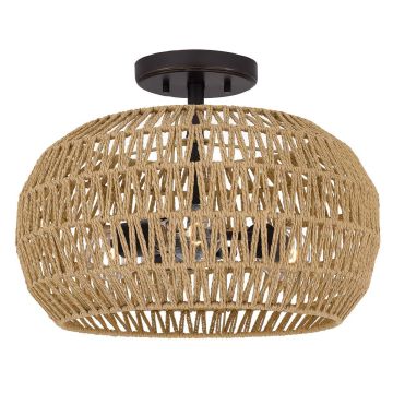Quoizel Casablanca QZ-CASABLANCA-3SF-PBZ Plafondlamp 3x60W/E27 IP20