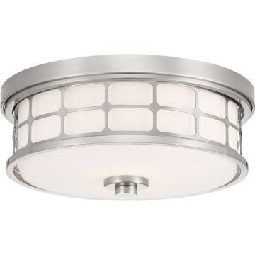 Quoizel GUARDIAN QZ-GUARDIAN-F-BN Plafondlamp 2x60W/E27 IP44