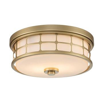 Quoizel Guardian QZ-GUARDIAN-F-PNBR Plafondlamp 2x60W/E27 IP44
