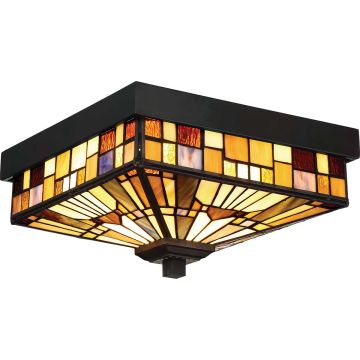 Quoizel INGLENOOK QZ-INGLENOOK-F Plafondlamp 2x60W/E27 IP44