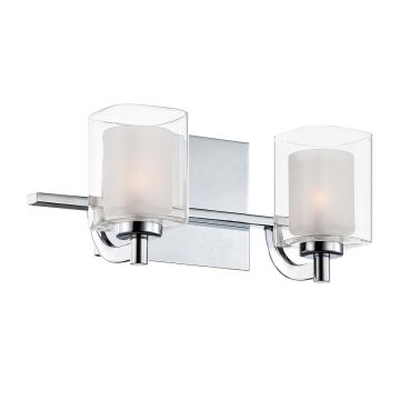 Quoizel Kolt QZ-KOLT2-PC-BATH Wandlamp 2x3.5W/G9 IP44