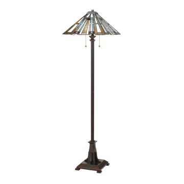 Quoizel Maybeck QZ-MAYBECK-FL Staande lamp 2x60W/E27