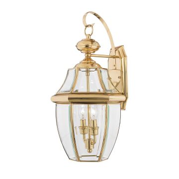 Quoizel NEWBURY QZ-NEWBURY2-L-PB Wandlamp 2x60W/E14 IP44