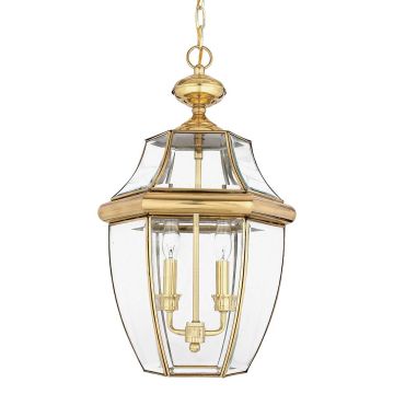 Quoizel NEWBURY QZ-NEWBURY8-L-PB Hanglamp 2x60W/E14 IP23