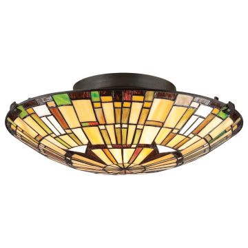 Quoizel Reed QZ-REED-F-VB Plafondlamp 2x60W/E27 IP20