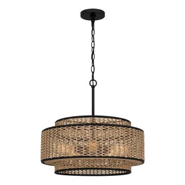 Quoizel Teton QZ-TETON-5P-MBK Hanglamp 5x60W/E27 IP20