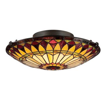 Quoizel WEST END QZ-WEST-END-F Plafondlamp 2x75W/E27