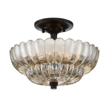 Quoizel Whitecap QZ-WHITECAP-SF-S Plafondlamp 3x40W/E14 IP20