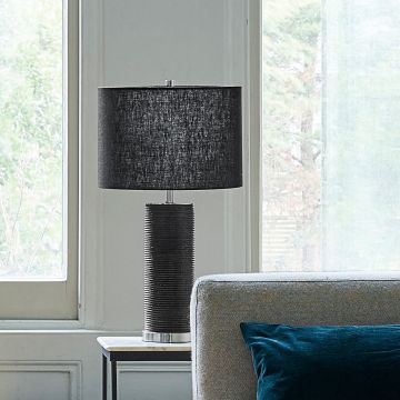 Elstead Lighting RIPPLE RIPPLE-TL-BLK Tafellamp 1x60W/E27