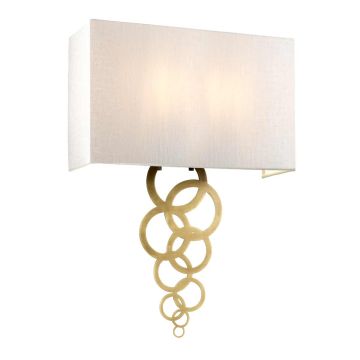 Elstead Lighting Rosa ROSA-LARGE-AB Wandlamp 2x60W/E27