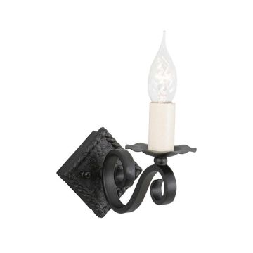 Elstead Lighting RECTORY RY1A-BLACK Wandlamp 1x60W/E14