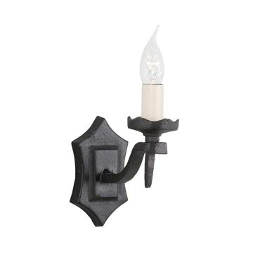 Elstead Lighting RECTORY RY1B-BLACK Wandlamp 1x60W/E14