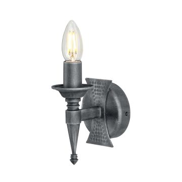 Elstead Lighting SAXON SAX1-BLK-SIL Wandlamp 1x60W/E14