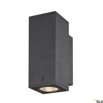 SLV ENOLA SQUARE 1003418 Wandlamp 2x7.8W/LED 3000/4000K 620/700LM IP65