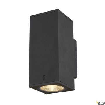 SLV ENOLA SQUARE 1003419 Wandlamp 2x20W/LED 3000/4000K 1660/1900LM IP65