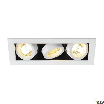 SLV KADUX 115531 Inbouwspot 3x50W/GU10 IP20