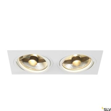 SLV NEW TRIA 113841 Inbouwspot 2x75W/GU10/ES111 IP20