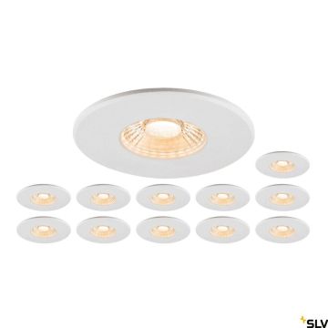 SLV UNIVERSAL DOWNLIGHT 1007272 Inbouwspot 1x8W/LED 2700K|3000K|4000K|6500K 560lm|610lm|680lm|640lm ip20_ip65
