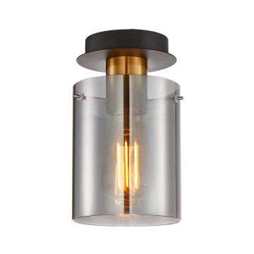 Italux Sardo SPL-5581-1SC-BRO-SG Plafondlamp 1x40W/E27 IP20