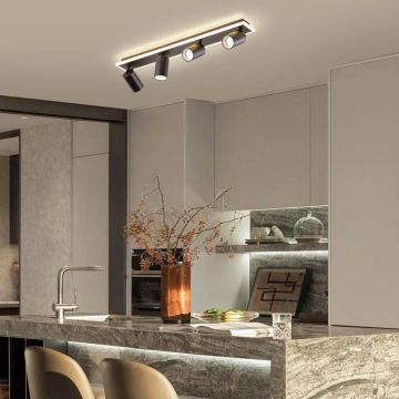 Light Prestige Parma LP-0612/4C BK Spot 4x50W/GU10 3000K|4000K|6000K IP20
