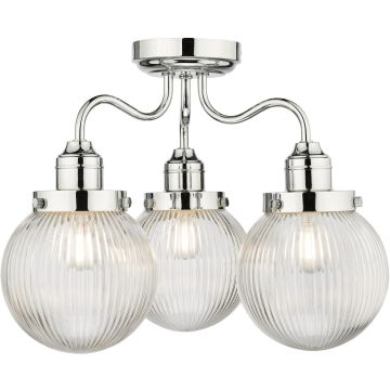 Dar Lighting Tamara TAM5350-IP44 Plafondlamp 3x40w/e14 ip44