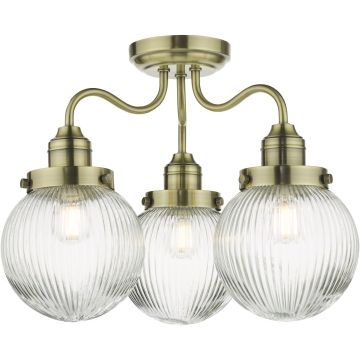 Dar Lighting Tamara TAM5375-IP44 Plafondlamp 3x40w/e14 ip44