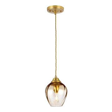 Elstead Lighting Tiber TIBER-P-AMBER Hanglamp 1x60W/E27