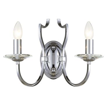 Cosmolight RIGA W02779CH Wandlamp 2x40W/E14