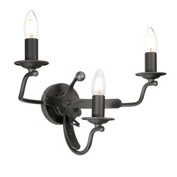 Elstead Lighting WINDSOR WINDSOR-W3-GR Wandlamp 3x60W/E14