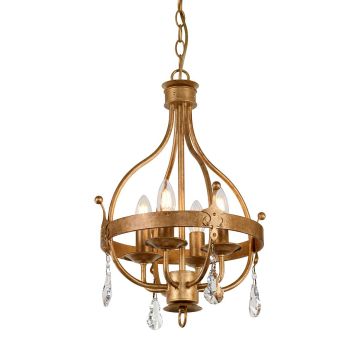 Elstead Lighting WINDSOR WINDSOR4-GOLD Kroonluchter 4x60W/E14