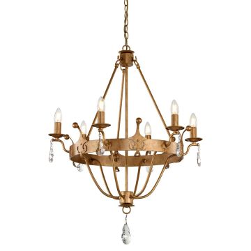 Elstead Lighting WINDSOR WINDSOR6-GOLD Kroonluchter 6x60W/E14