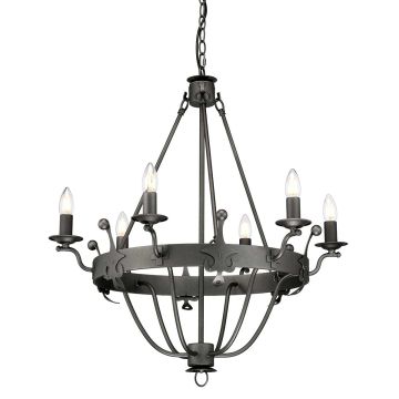 Elstead Lighting WINDSOR WINDSOR6-GR Kroonluchter 6x60W/E14