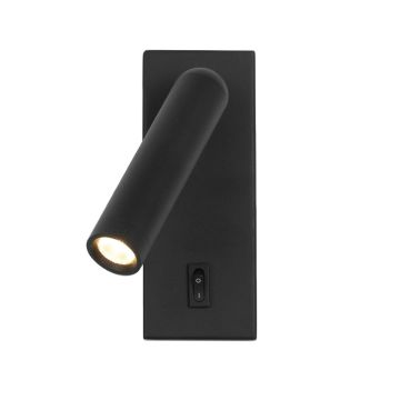 Italux Nova WL-46376-1-BK Wandlamp 1x2.5W/LED 3000K 153lm IP20