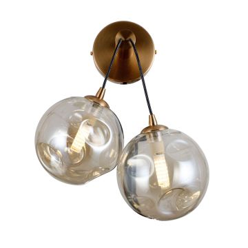 Italux Perlos WL-54456-2-HB-AMB Wandlamp 2x5W/G9 IP20