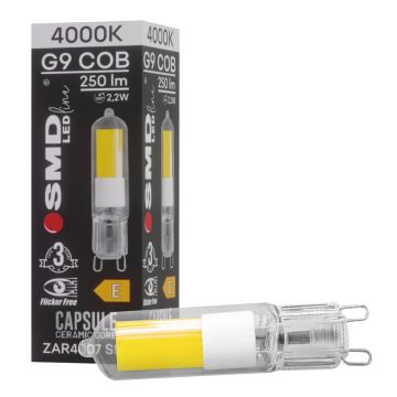 SMD LED BULB ZAR4007SLL Gloeilamp 1x2,2W/G9 4000K 250lm IP20