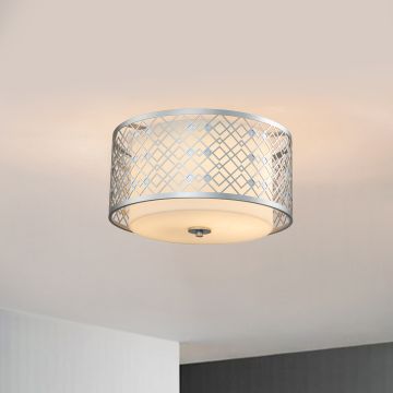 Elstead Lighting Ziggy ZIGGY-F-M-LS Plafondlamp 2x60 W/E27